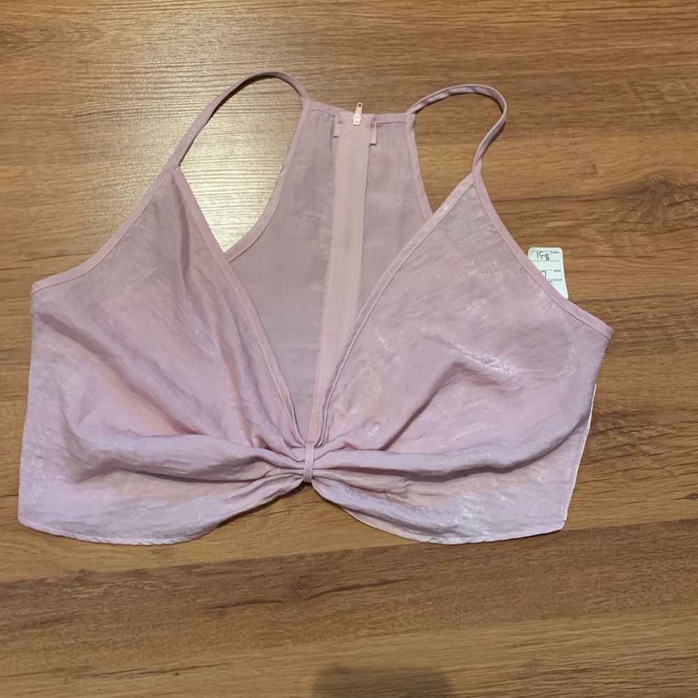 Pink crop top